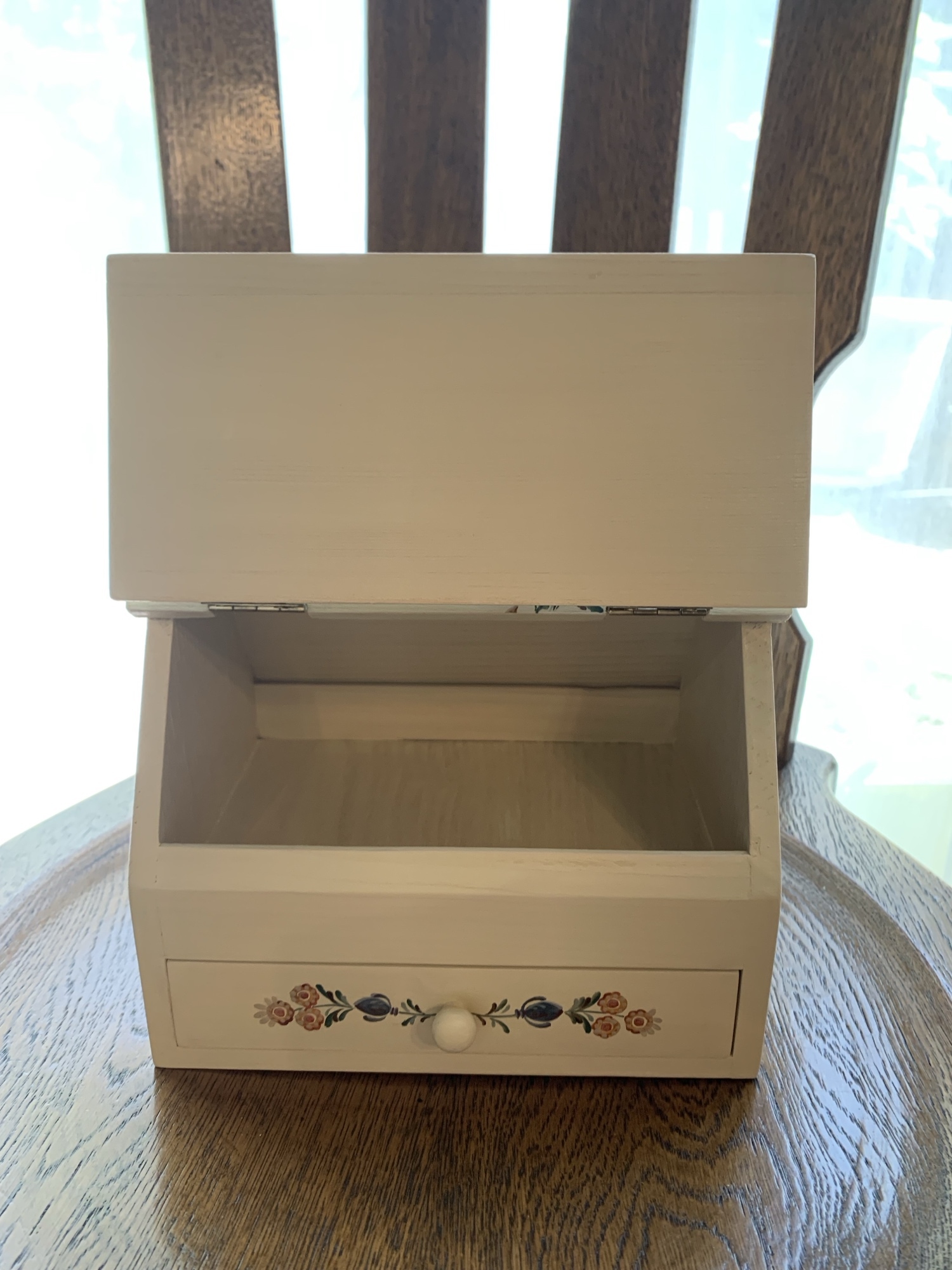 送料込] 手書き 木製小物ケース 横幅19 cm 引き出し収納