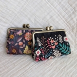 刺繍リボン　親子がま口ポーチ