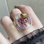 〜小さなガラス葡萄🍇リング〜