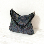  選べる＊リヨセルローン＊タナローン＊ジャガード他 2way ショルダーバッグ 斜めがけバッグ ブラック 28×30㎝ YUWA生地•リバティプリント使用