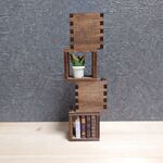 ミニチュア◆スタックウッド／4つ１セット◆ドールハウス　ミニチュア家具
