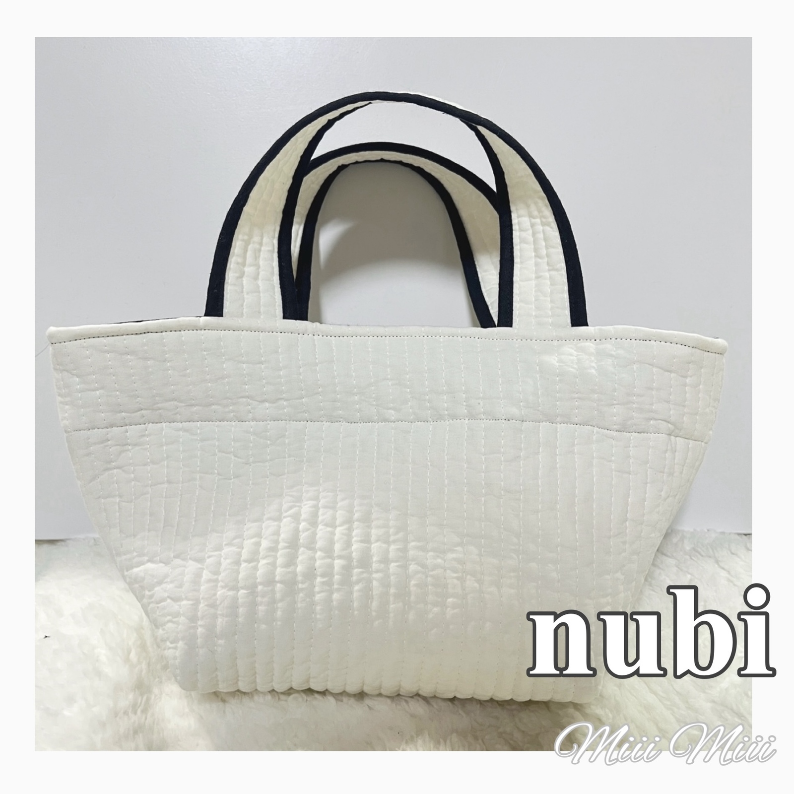 nubi ヌビバッグ パール付き ヌビ トートバッグ イブル 韓国ヌビ 