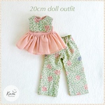 【only one】20cmドールのための パンツセットアップ Muted Pink