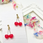 🍒甘すぎない大人のさくらんぼピアス/イヤリング🍒