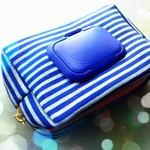 おしり拭きケース♥ボーダー×BLUE（N）