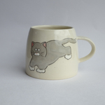 ネコの大きなマグカップ / 陶器 / 猫 /ねこ