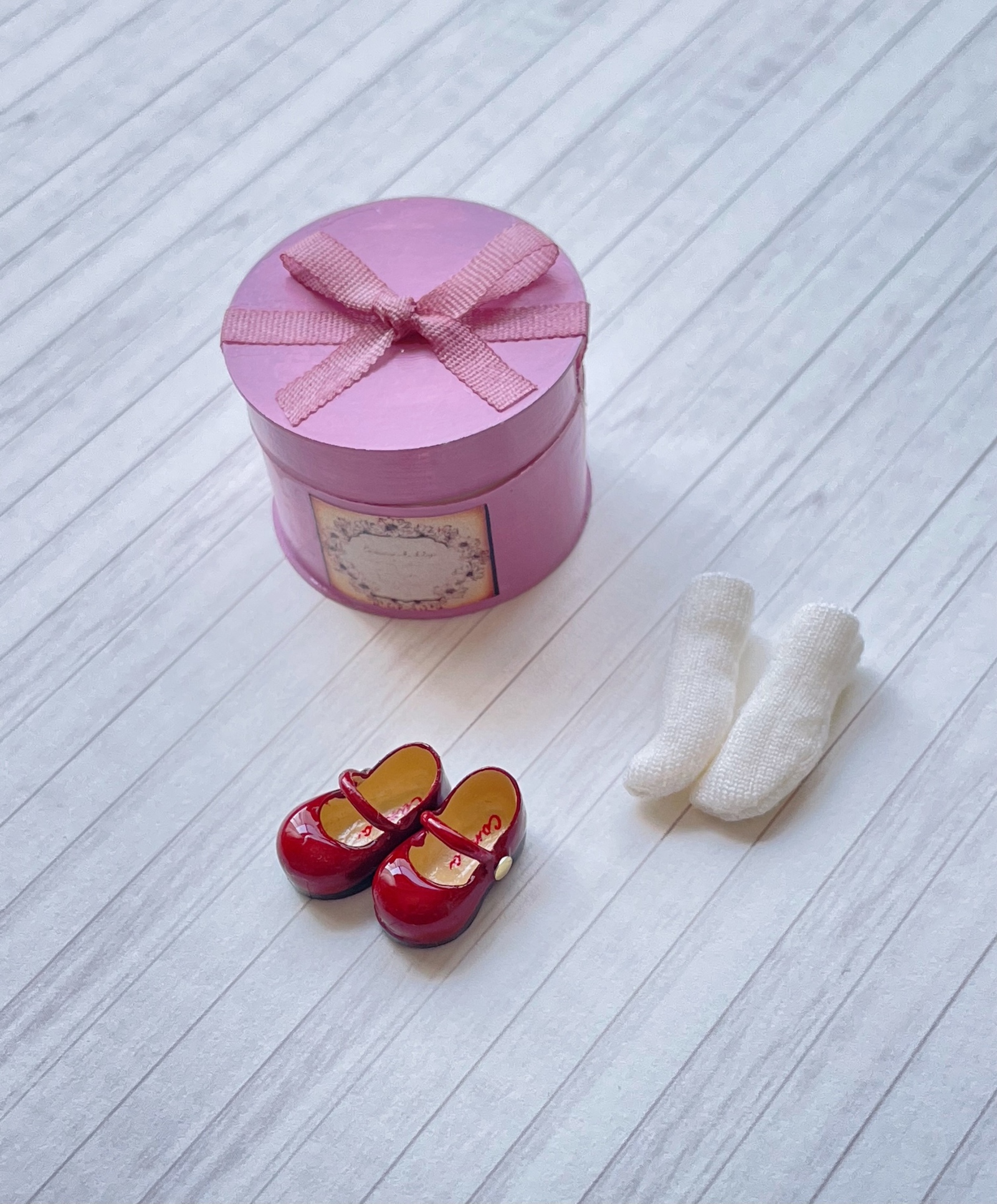 プチブライス用 お靴セット【 黒 】（petiteblythe size） - Canna