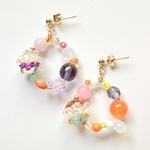 tsubomi hoop ピアス/イヤリング