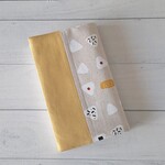 ブックカバー★文庫・新書・児童文庫サイズ対応可★おにぎり柄・マスタード