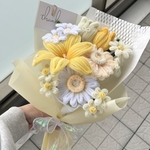 モールフラワー　【パールyellow🌼】　韓国花束　枯れないお花