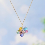 【ネックレス】色が変わる 淡い虹色 レインボー花火・特集掲載