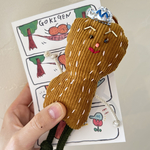 ごきげんピーナッツ🥜キーホルダー｜ポストカード付き