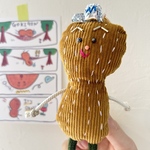 ごきげんピーナッツ🥜キーホルダー｜ポストカード付き