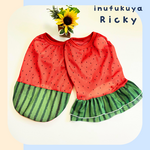 接触冷感メッシュ　スイカ🍉のタンクトップ・ワンピース