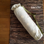 ＊リネン花刺繍＊ヨガマットケース＊暮らしの店sacchi＊