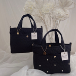 black🖤ハートキルティングバッグ 小size