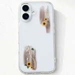 ひまわりのスマホケース全機種対応iPhone13iPhone14iPhone15 iPhone16花柄クリア透明おしゃれかわいいAndroidスマホケース