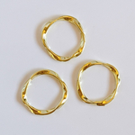 ７３) 10個/17mm/gold/サークルパーツ