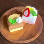 再販×4♪フェルトままごと ショートケーキ シカク