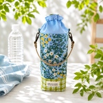 お出かけが楽しくなる♪花柄とチェックのペットボトルホルダー