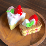 再販×8♪フェルトままごと ショートケーキ サンカク・ミルフィーユ