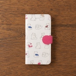 シロクマの手帳型スマホケース