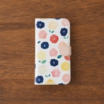 フラワーの手帳型スマホケース