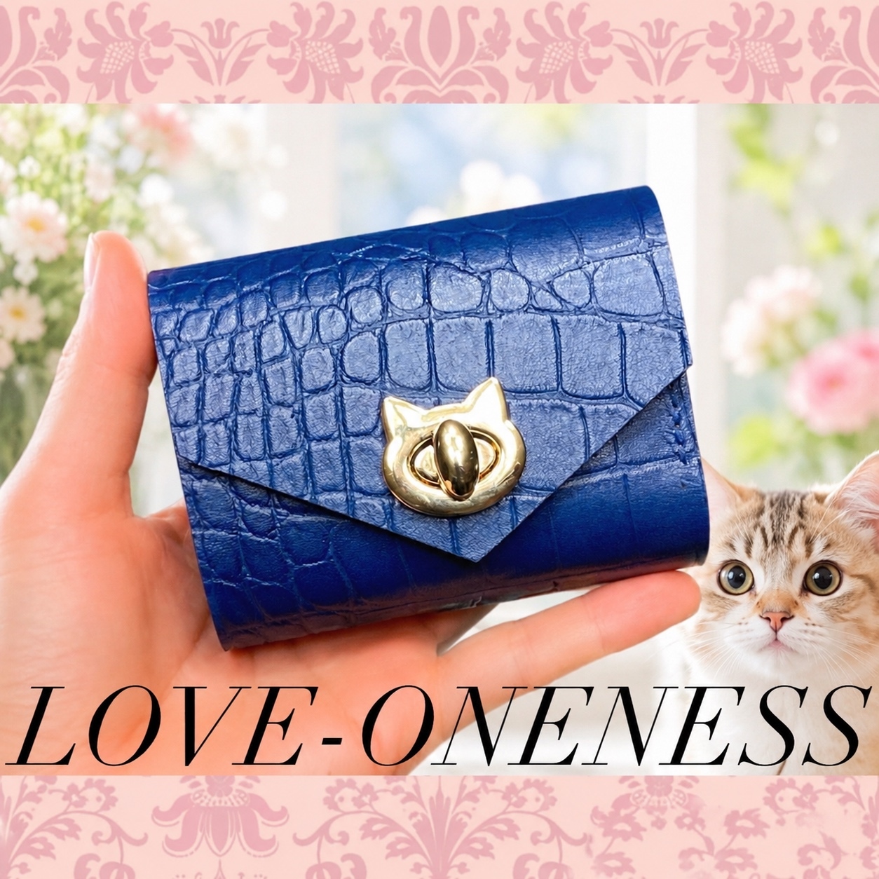 ❤【高級感×可愛い♪】大人オシャレな総本革手紙型コンパクトミニ財布