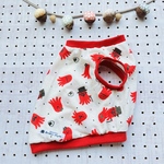 【再販】犬服*フレブル*パグ服＊タコさんウィンナー柄リブタンクトップ
