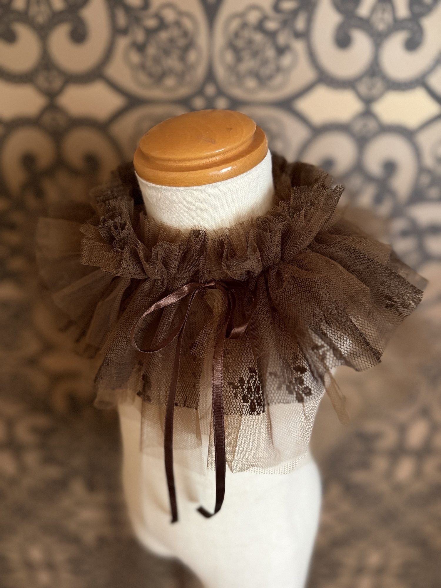 受注製作】 チュールの付け襟 アイボリー - Dress audrey | minne 