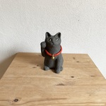 黒猫のまねき猫（再）