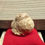 木彫りの根付『福ガ得ル』