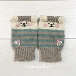 ほっぺくまちゃんのあったかハンドウォーマー♡