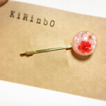 flowerとパールのヘアピン