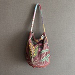 インド刺繍×ヴィンテージカンタキルトリメイクBAG ⑤
