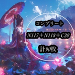 （1日限定）最新作コンプリートセット【N117〜N118＋C20】next soon和柄オリジナル両面デザインペーパー