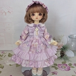 パープルフリルのワンピースセット✢幼sdｻｲｽﾞ