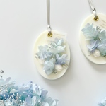 しずくきらめくスミレブルー紫陽花のアロマワックスサシェ ︎/ 選べる香り ︎/ 無料ラッピング アロマキャンドル 初夏 