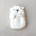 【再販】もふもふ動物ぬいぐるみポーチ（しろくま）