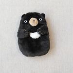 もふもふ動物ぬいぐるみポーチ（くろくま）