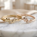 Heart Crystal Ring.(ピンキーリング可)