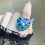 〜宝石の海ハート💎リング〜