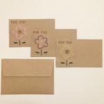 【FOR YOU】紙刺繍のミニメッセージカード