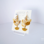 イチョウ並木　ピアス（14kgf） *149　送料込