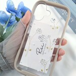 【爽やかで涼し気な初夏を感じる】クリアーフラワー　iPhoneケース