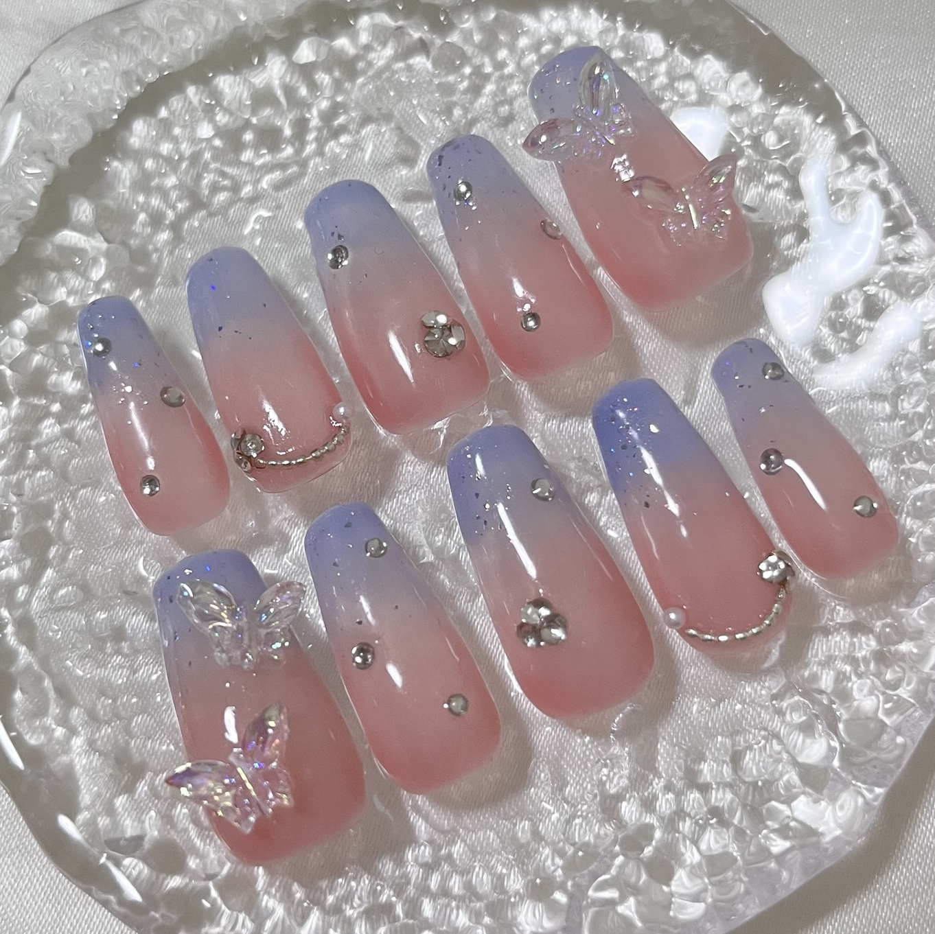 蝶ネイル - ネイルチップの人気通販 | minne byGMOペパボ 国内最大級の 