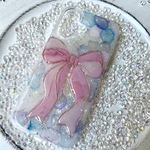 ぷっくりオーロラリボン#iPhoneケース