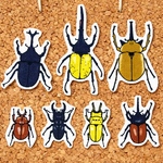 ❁︎かっこいい❁︎ 世界の　カブトムシ　クワガタ　アイロンワッペン  布ワッペン