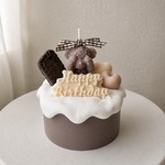 ギフトBOX付き　ベアーケーキキャンドル　推し活