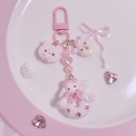 うさみみドーナツキーホルダー🐰🎀A